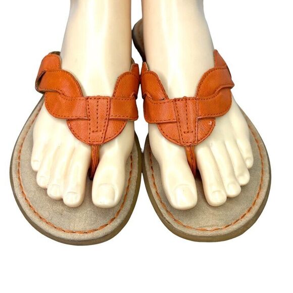 Boc Born Concepts Women's Braided Strap Orange Sandal Size 9M - Picture 2 of 12